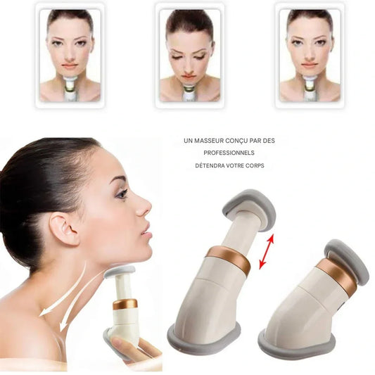 Appareil de massage amincissant et tonifiant pour le cou, élimine le double menton