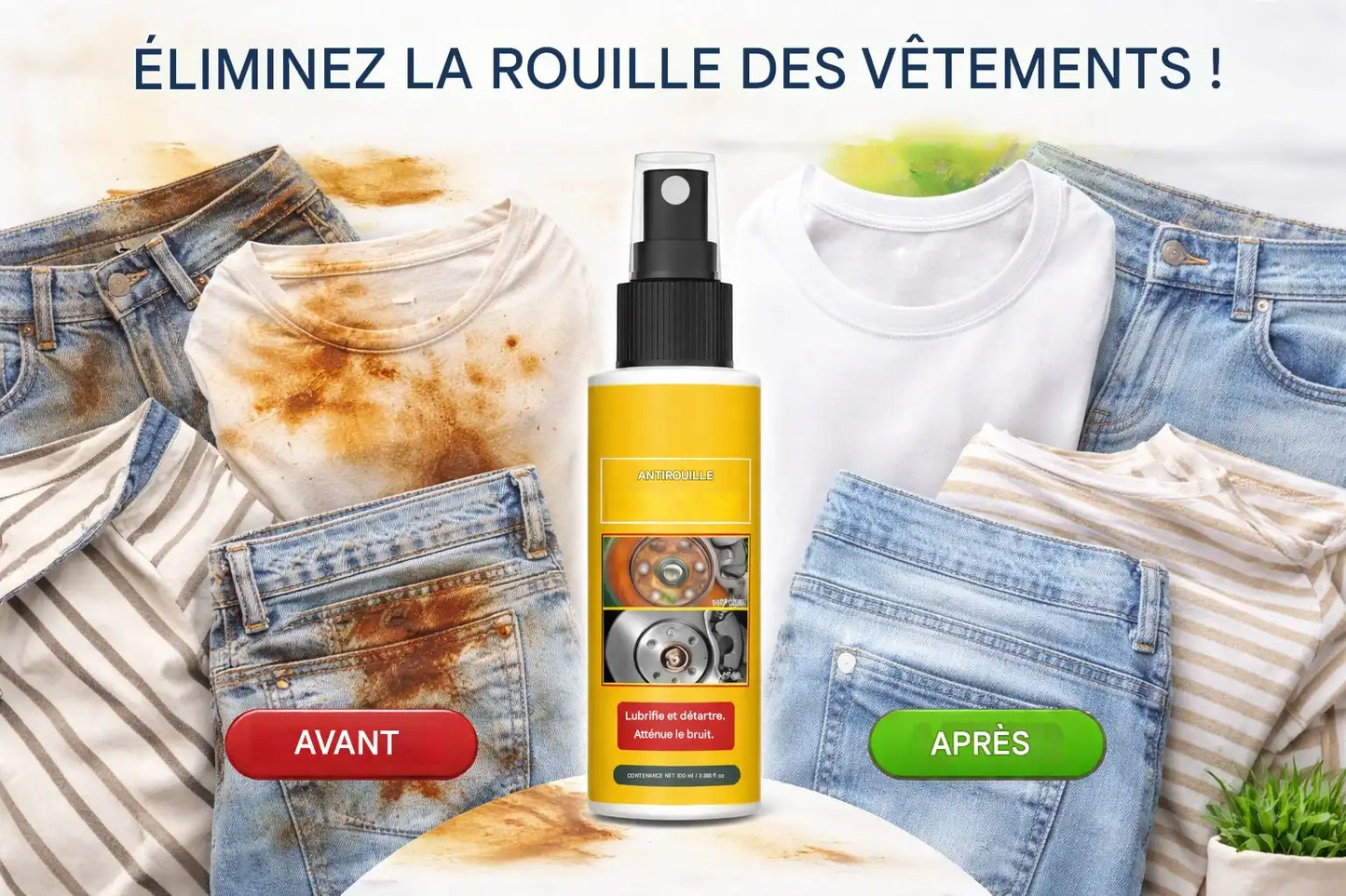 🛠️Spray professionnel antirouille pour métaux⚡