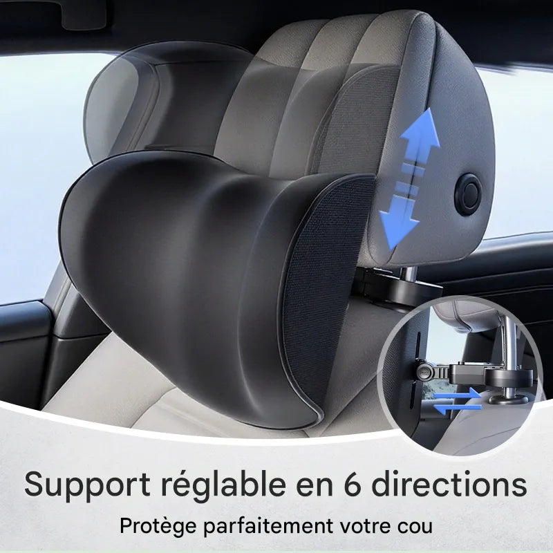 Oreiller d'appui-tête en U réglable pour voiture