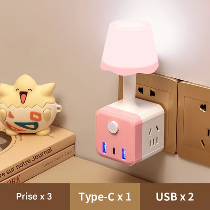 Lampe LED avec adaptateur USB💡