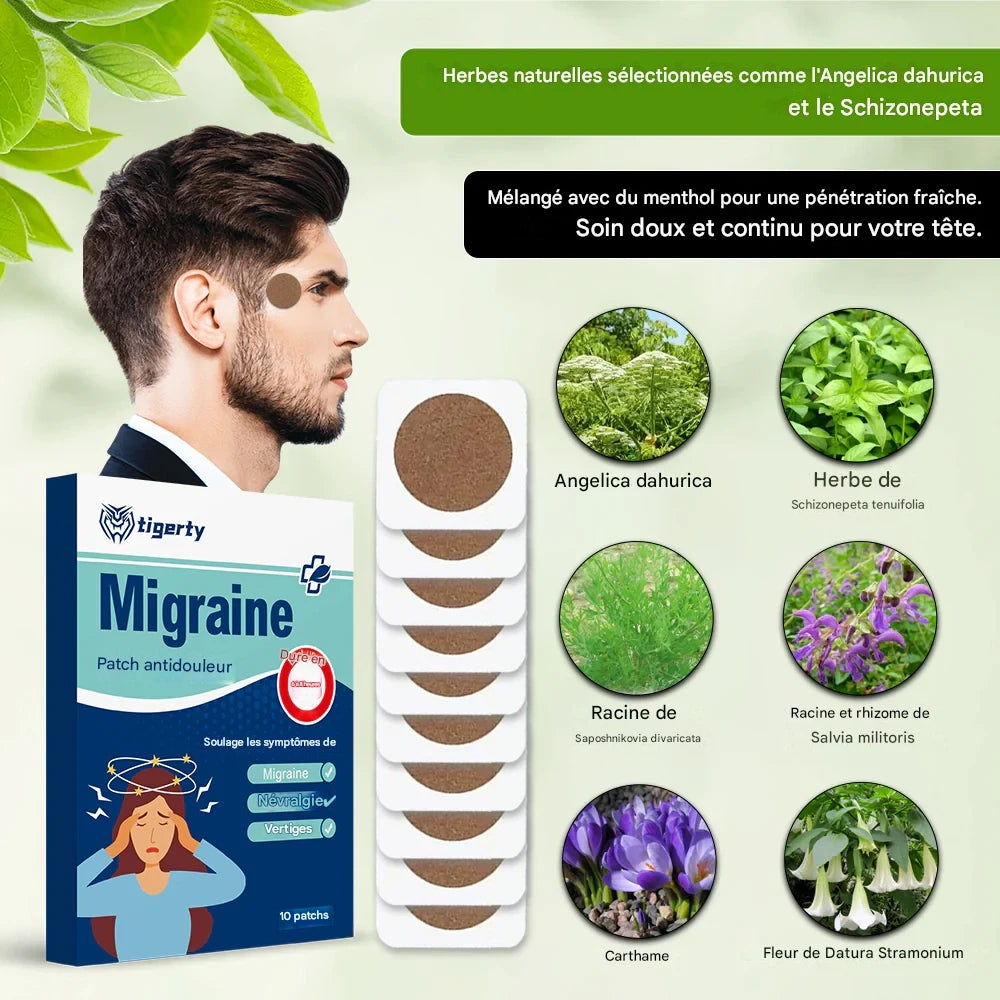 Patch Anti-Migraine – Soulagement Rapide et Naturel