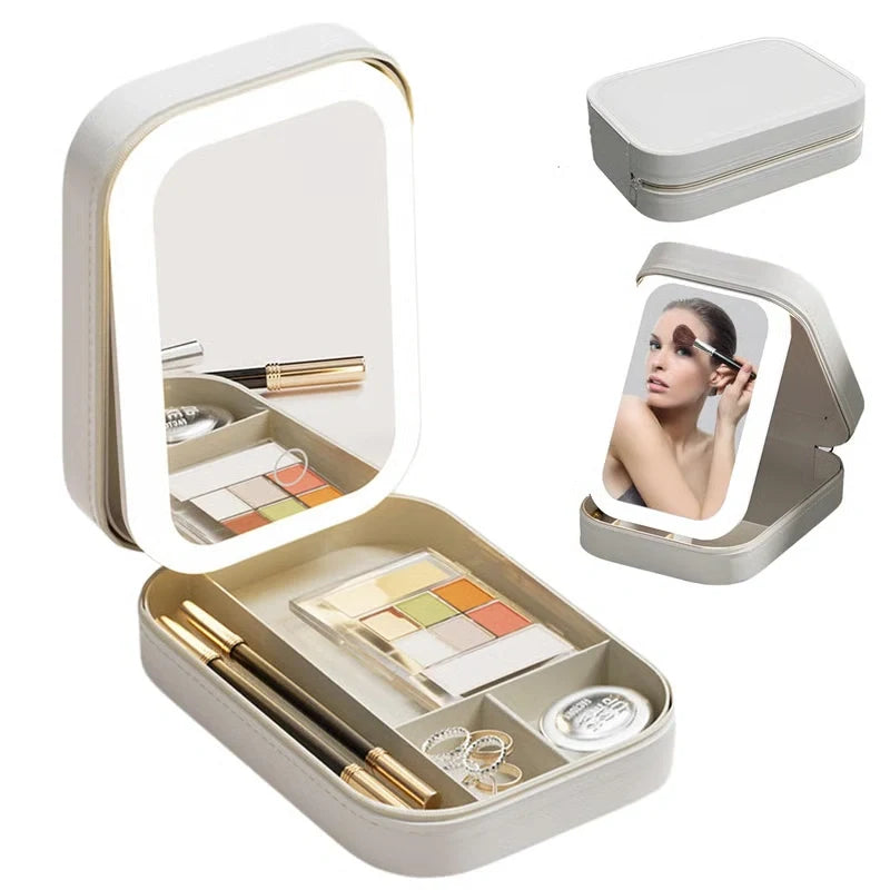 Miroir de maquillage de voyage
