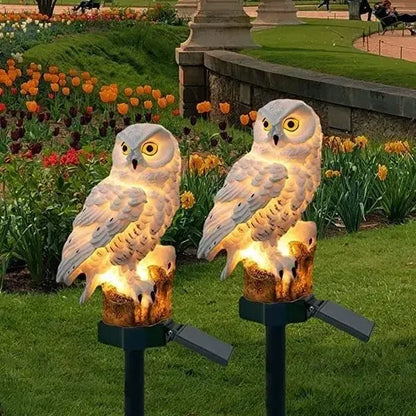 🔥Lumière de paysage décorative de jardin de hibou solaire