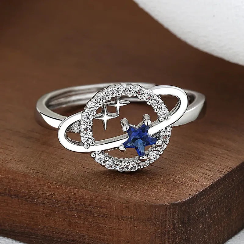 💎Bague Réglable Étoile & Lune