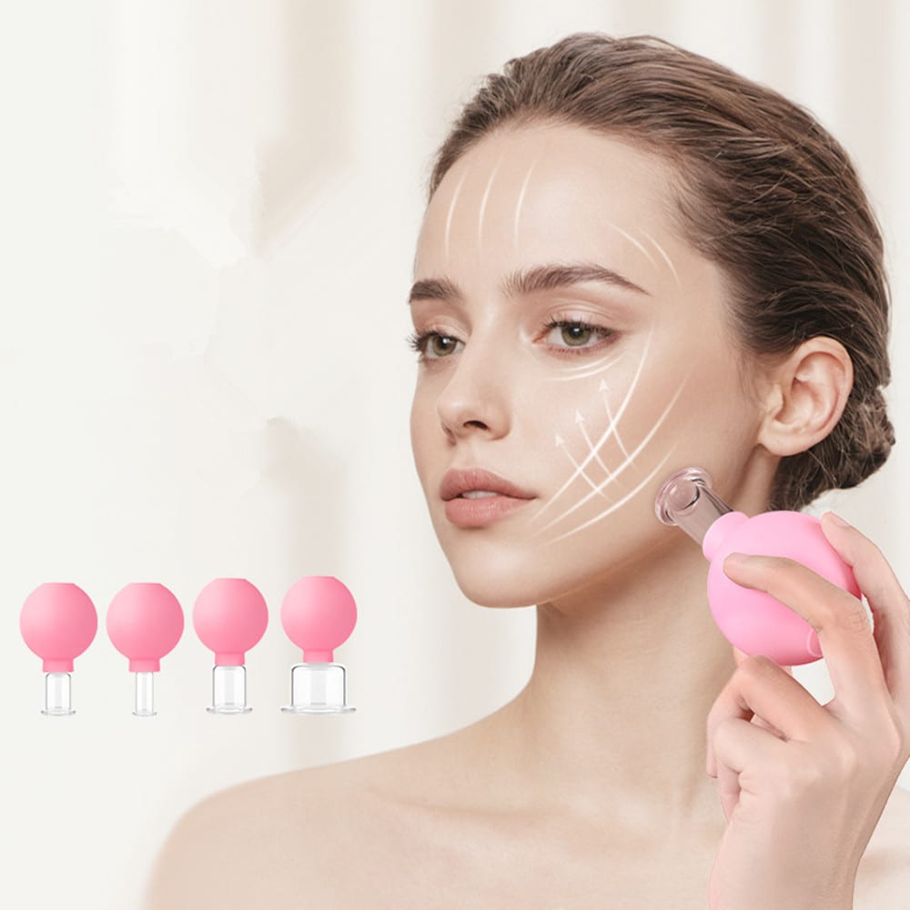 Ensemble de ventouses faciales en verre GLOWPOP™