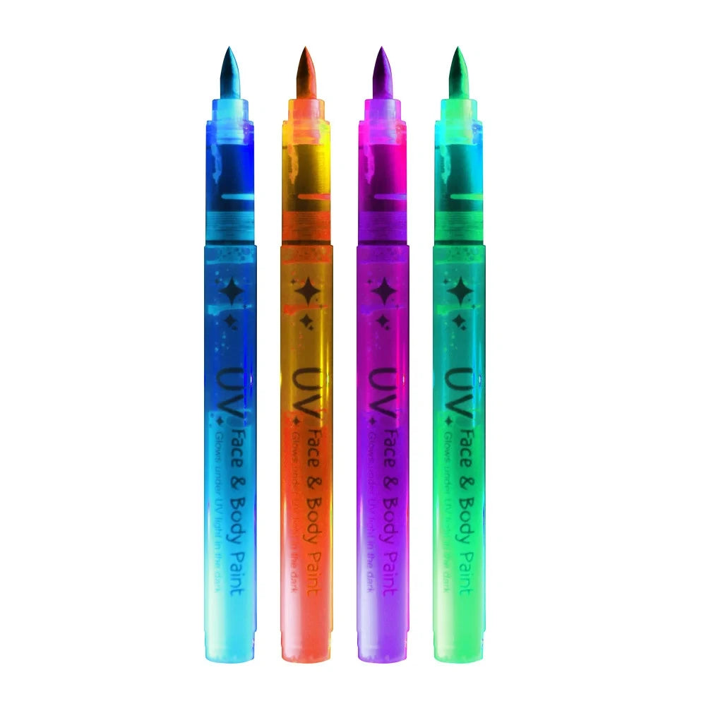 Ensemble de marqueurs UV lumineux pour le visage et le corps