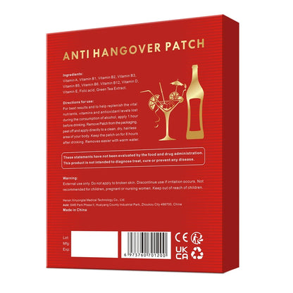 Patch Vitaminé Anti-Gueule de Bois pour un Réveil Énergique