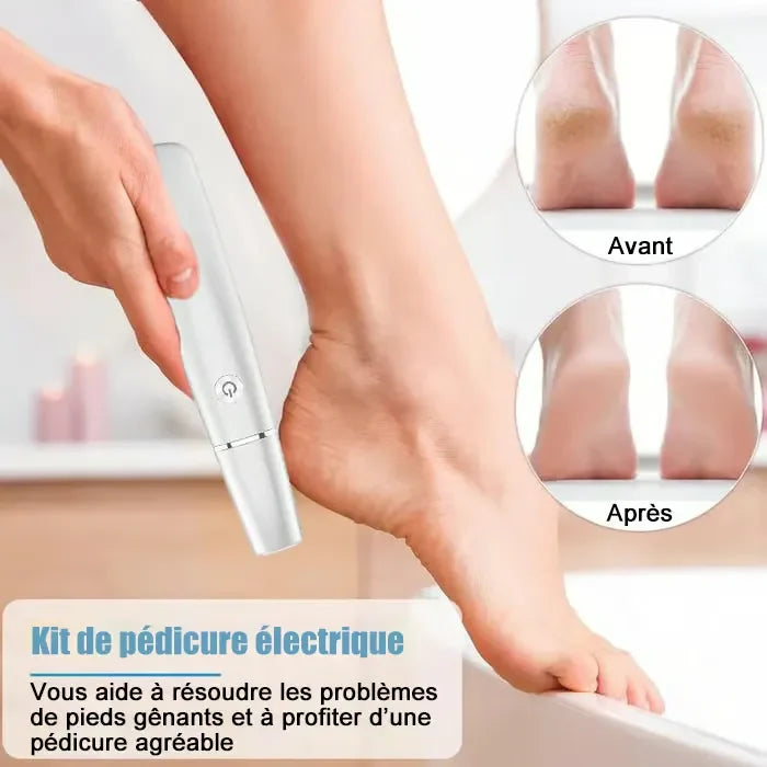 Éliminateur électrique de callosités pour les pieds