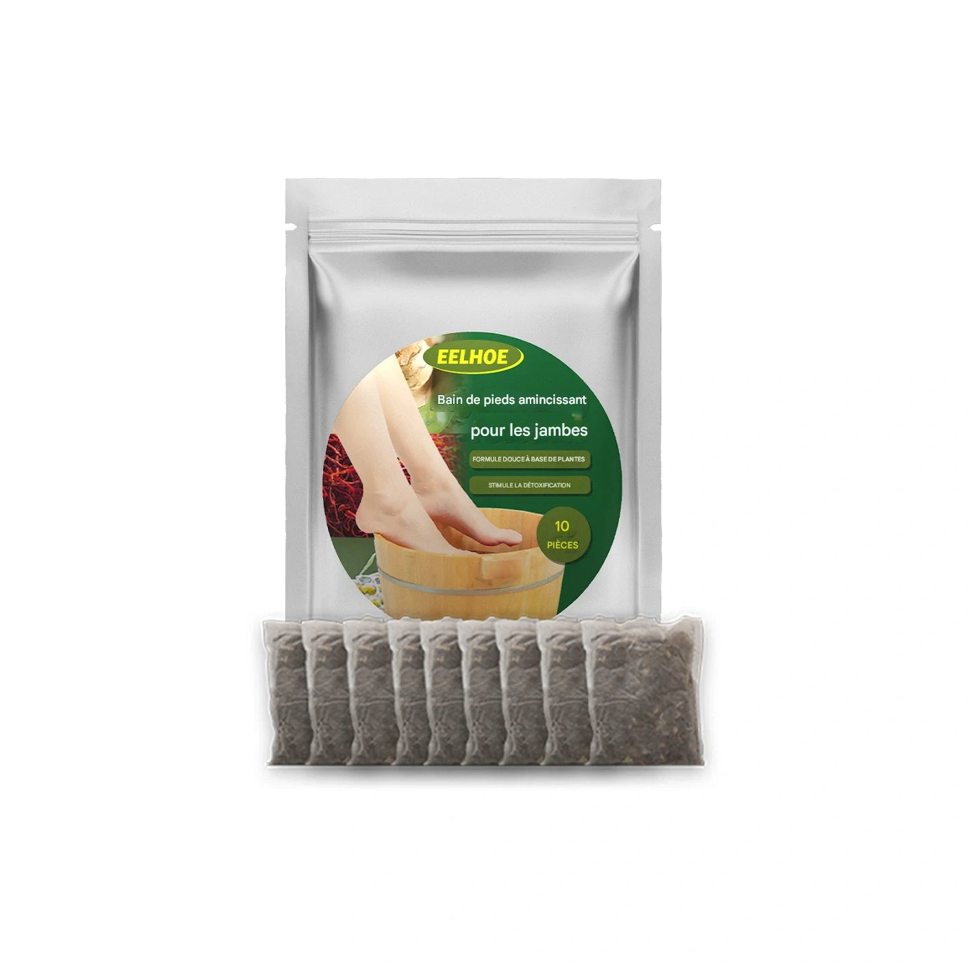 Sachets Détox pour Bain de Pieds | Élimine les Toxines et Draine en 20 Minutes!