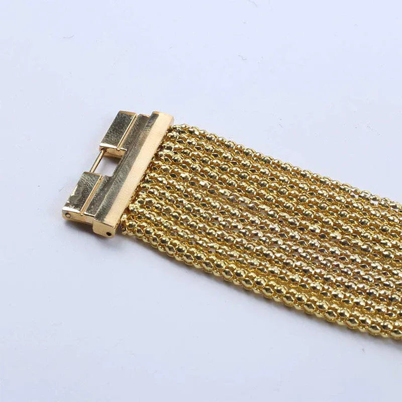 Montre carrée pour femme avec quartz et strass