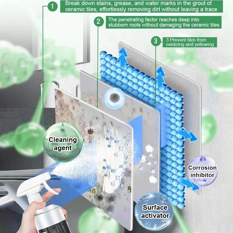 Détachant multi-usages à l'acide oxalique, nettoyage et détachage des carreaux de toilettes et de salle de bain